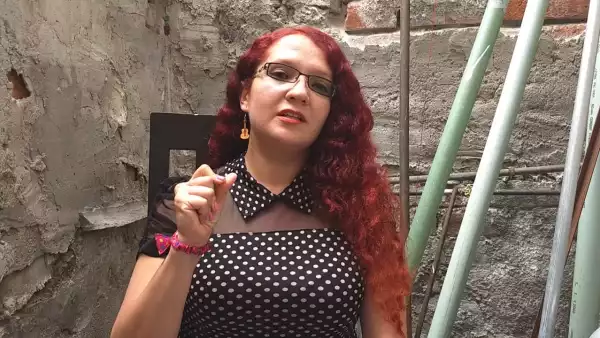 Liz Martínez, damnificada. 