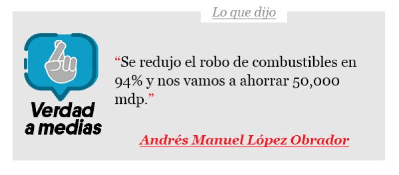 Se redujo el robo de gasolina