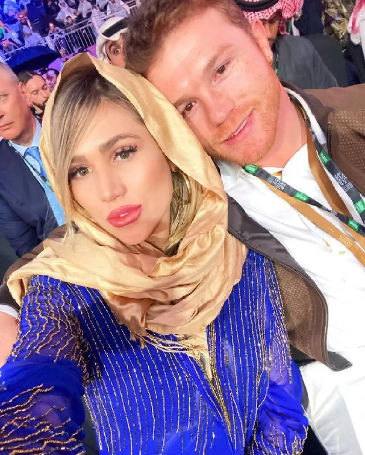 Fernanda Gómez y Saúl “Canelo” Álvarez