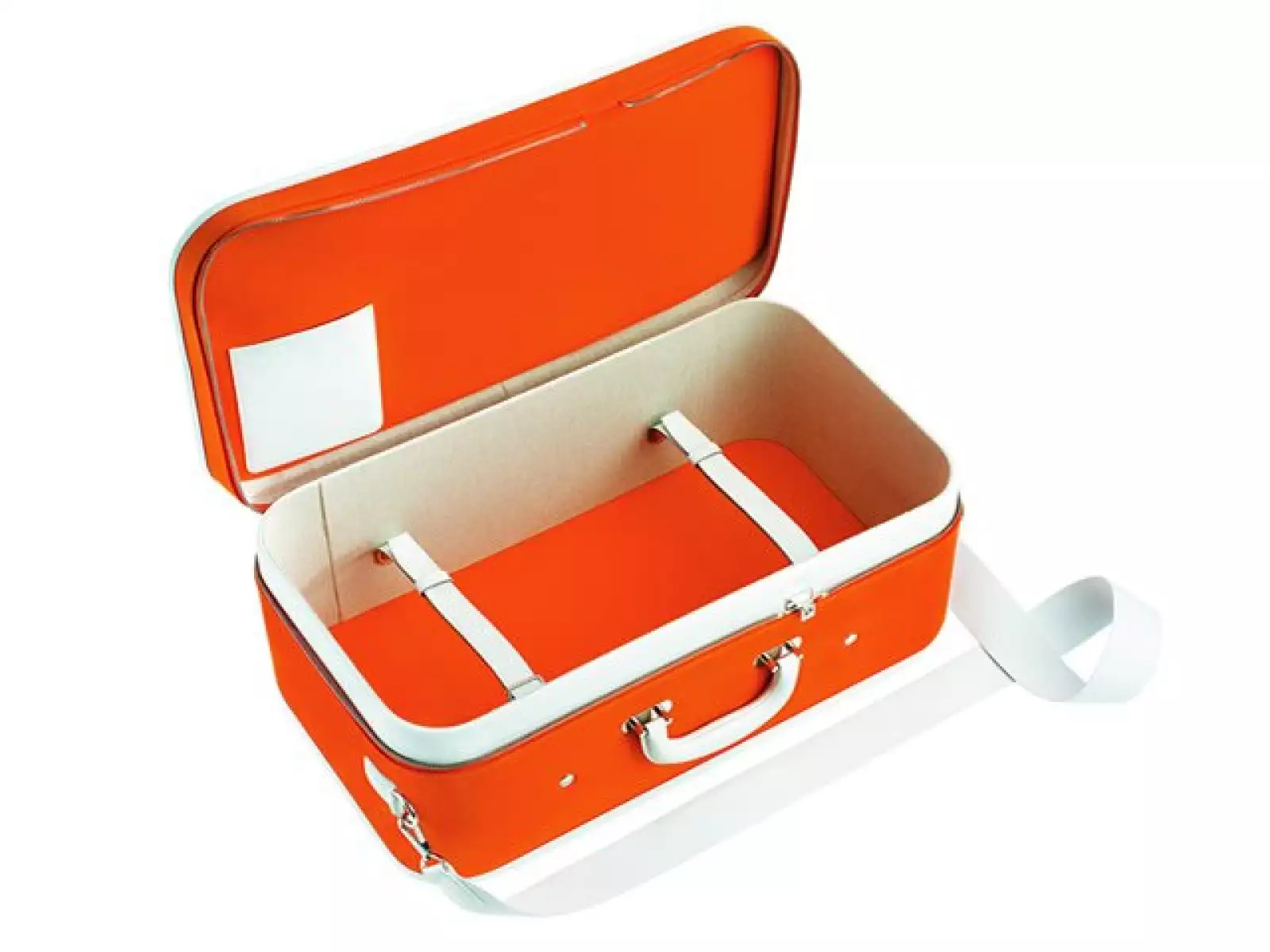 HERMÉS. Maleta de abordo en nylon con detalles de piel.