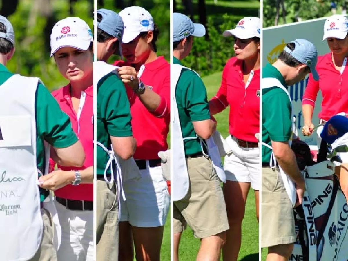 Lorena Ochoa preparó como se debe a su caddie.