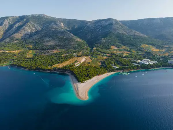 Zlatni Rat on Adriatic sea, Bol, Brac island, Croatia