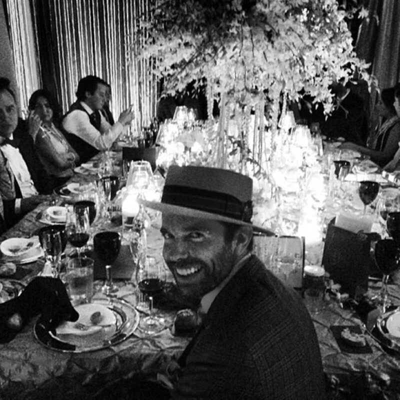 Alejandro festejando su cumpleaños número 36.
