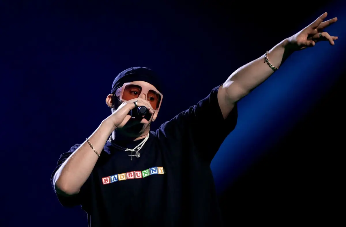 Bad Bunny en los Spotify Awards en México 2020. 