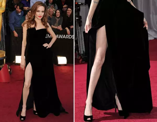 Las pierna de Angelina causó sensación el año pasado.