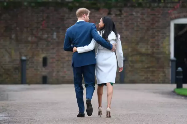 La actriz Meghan Markle y el príncipe Harry