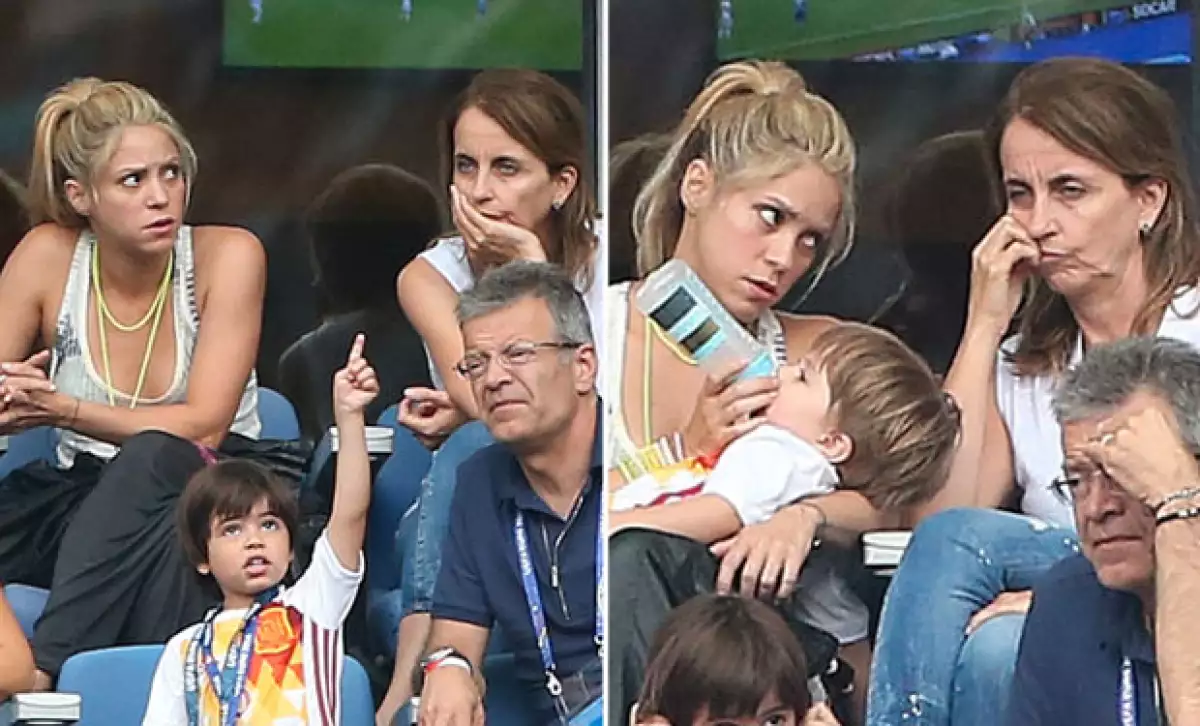 En esta ocasión, a Shakira no le tocó celebrar con Piqué.