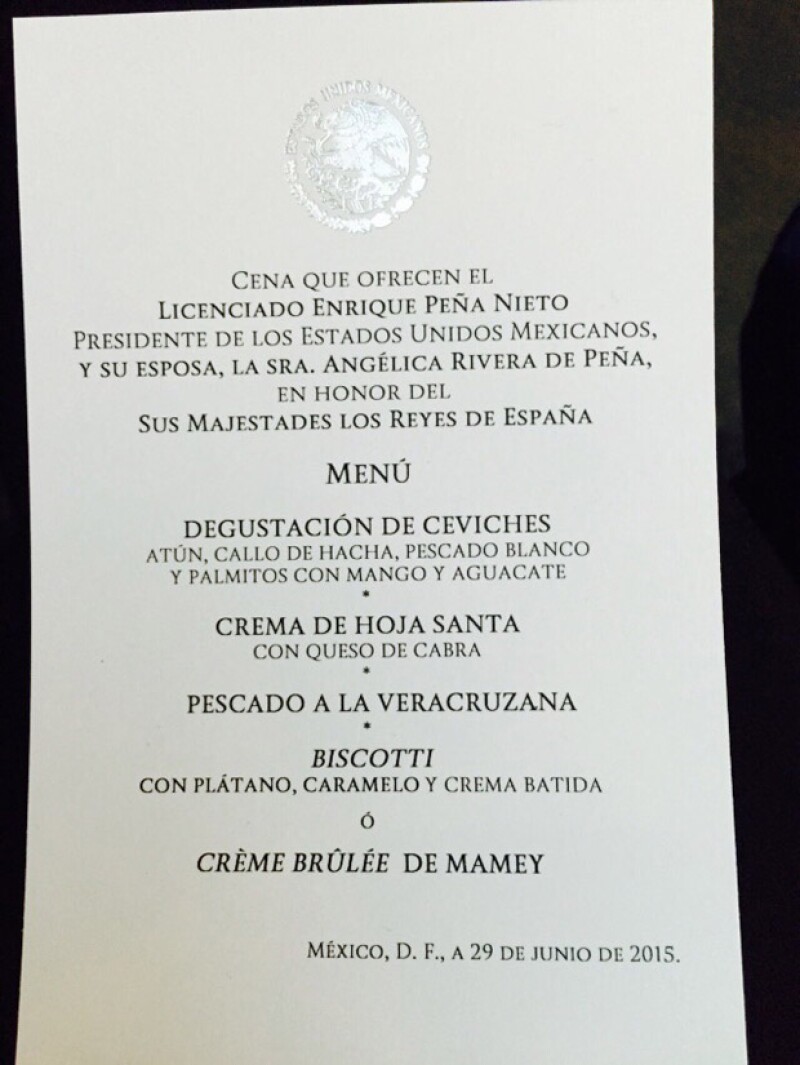 Los detalles de la cena de gala en honor a los reyes de España
