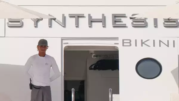 Lewis Hamilton has fun with Eiza Gonzalez and friends in Ibiza.