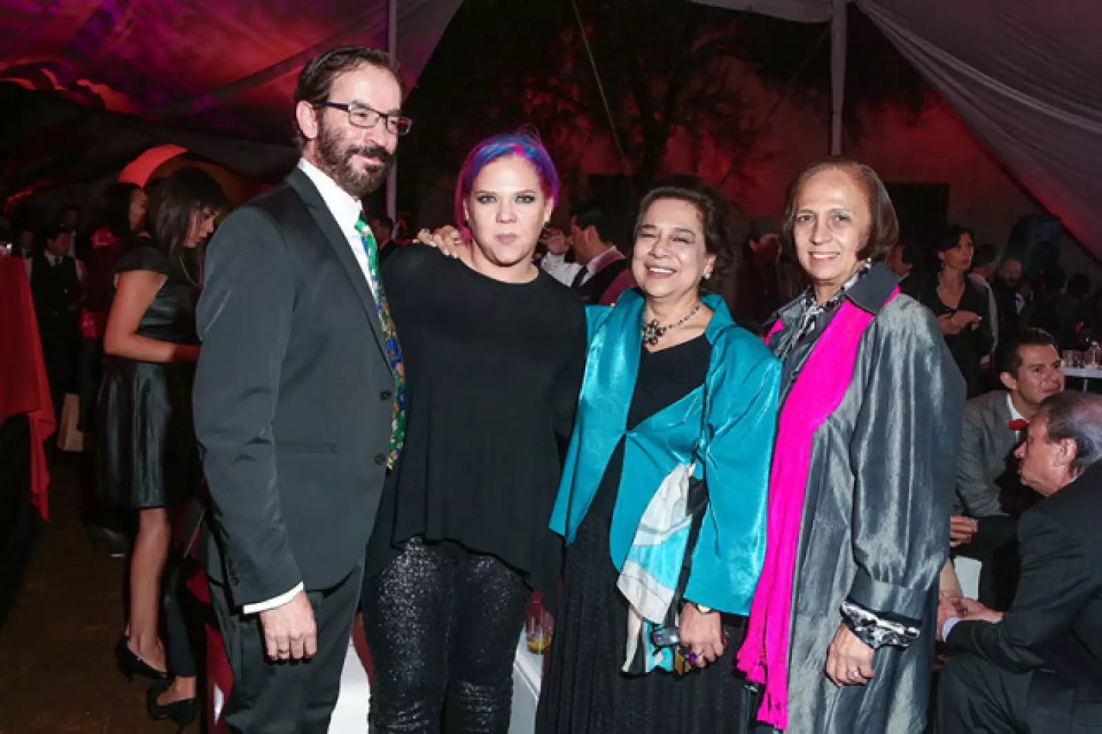 Alfredo Maron, Juliana Marín,María Teresa Franco y Bertha Cea