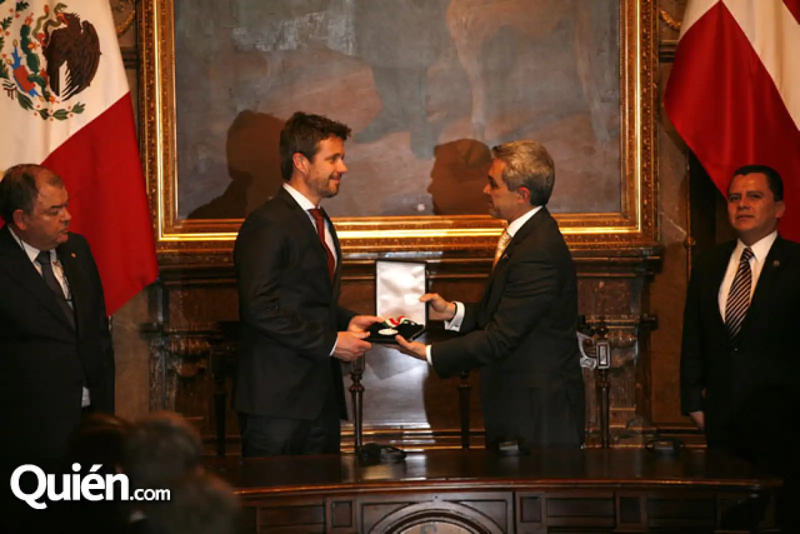 Elias Azar,Su Alteza Real Federico de Dinamarca,Miguel Ángel Mancera,Manuel Granados