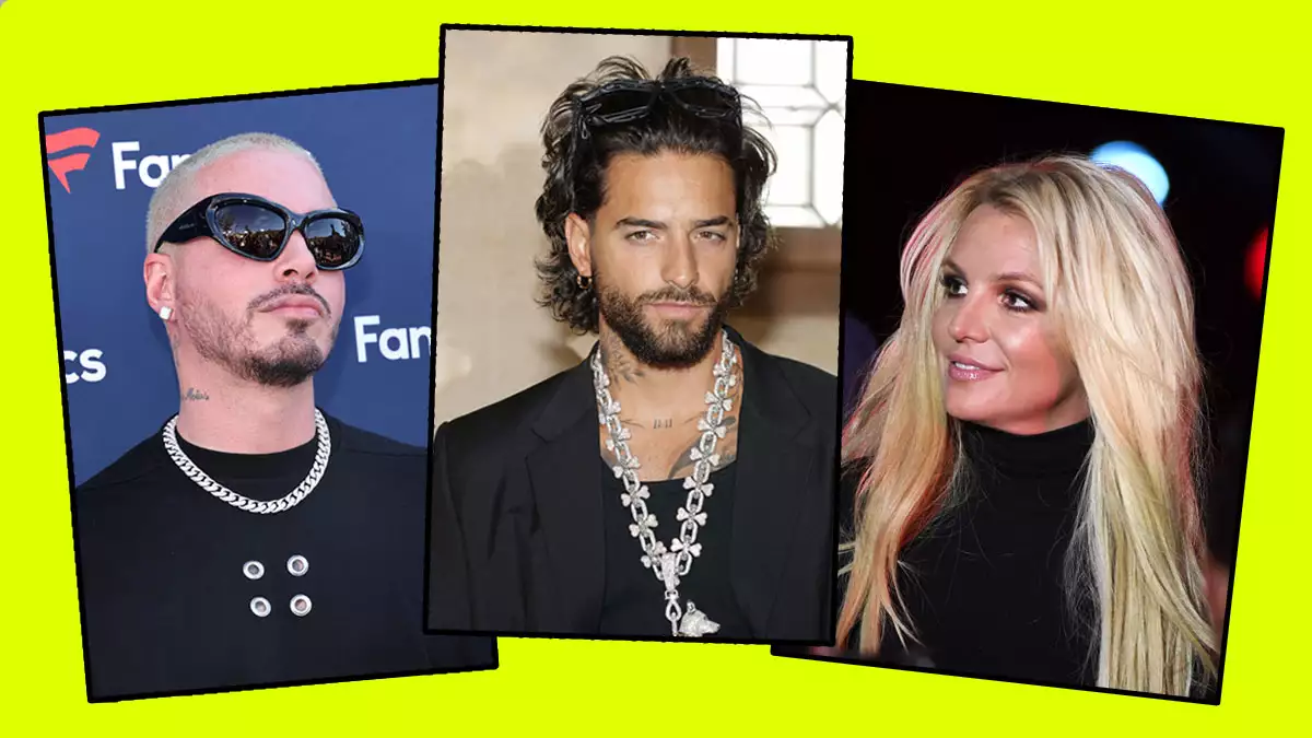 Britney Spears, Maluma y J Balvin cenan juntos en Nueva York.jpg