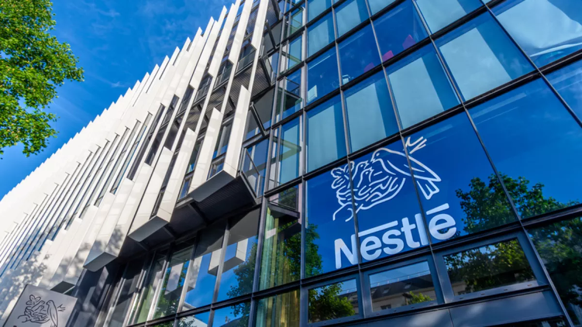 Facade of the French headquarters of Nestlé, Issy-les-Moulineaux, France