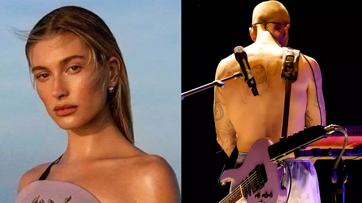 Justin Bieber revela su nuevo tatuaje de Hailey Bieber en los Grammys