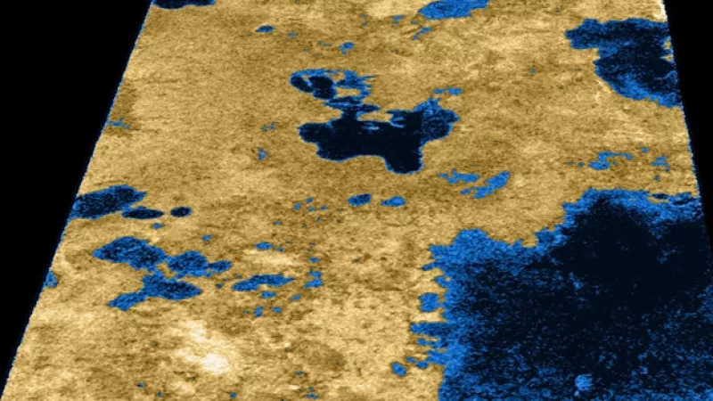Titan, Saturno, lagos de metano, nasa
