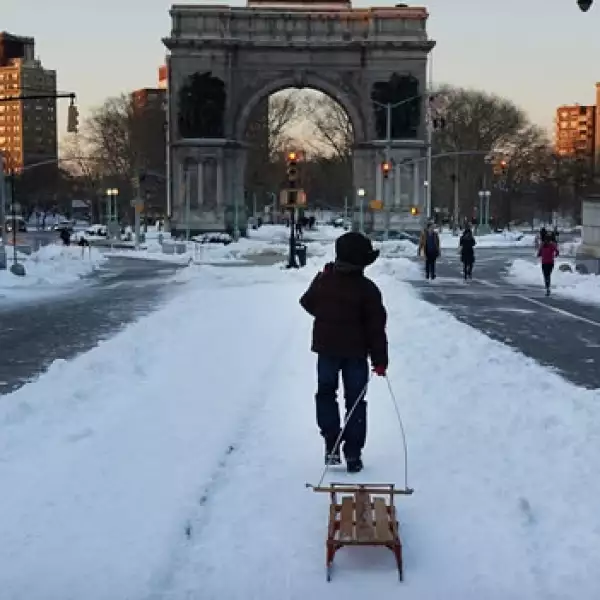 Nevadas en el noreste de EU