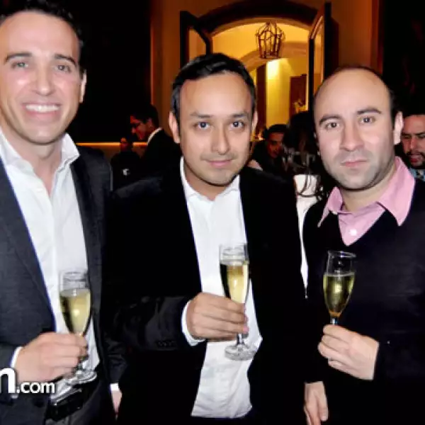 Diego Juaristi, Rodrigo Alcocer y Javier Flores
