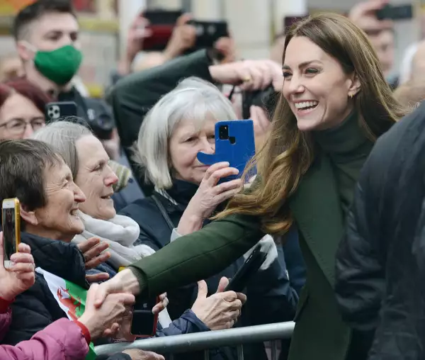 Prince William and Catherine Duchess of Cambridge visit to Abergavenny Market, Wales, UK - 01 Mar 2022