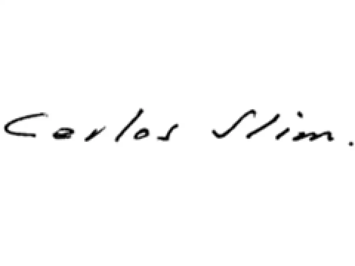 La firma del magnate. (Foto: Especial)