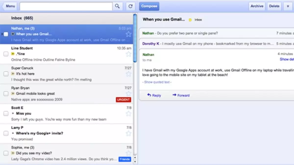 gmail sin internet