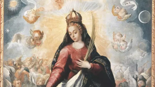 Autor: Maestro de San Ildefonso. Material: Oleo sobre tela. Tamaño: 241 x 170 cm. Origen: Col. Particular Ciudad de México.