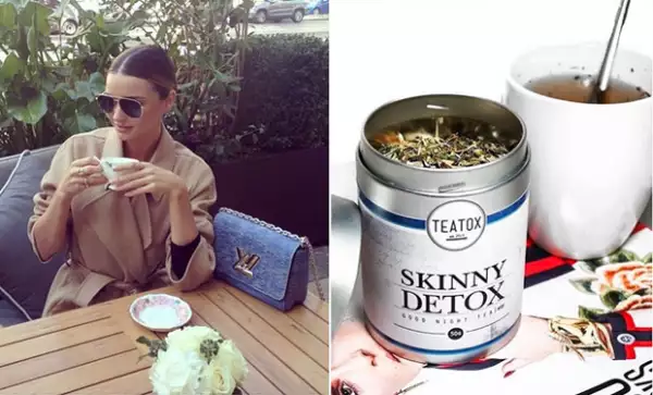 Miranda Kerr también es una amante del té, y lo incluye en su dieta.