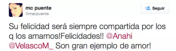 Su hermana no podía faltar en las felicitaciones.