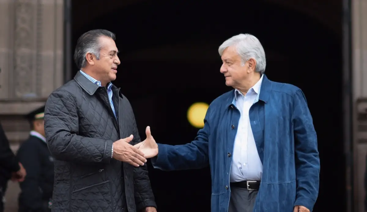 Jaime Rodríguez y AMLO cuando el primero era gobernador de Nuevo León.