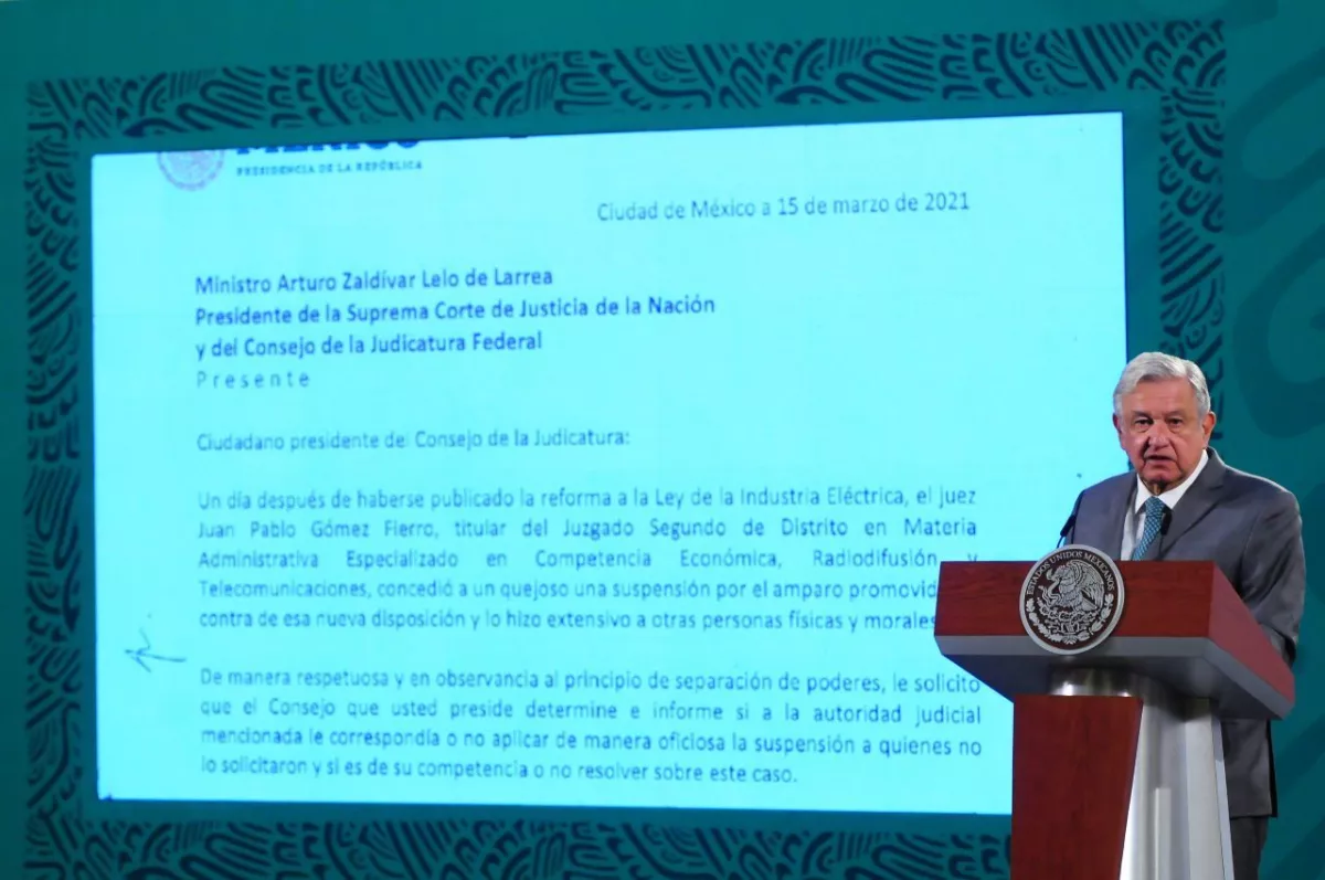 amlo carta reforma eléctrica