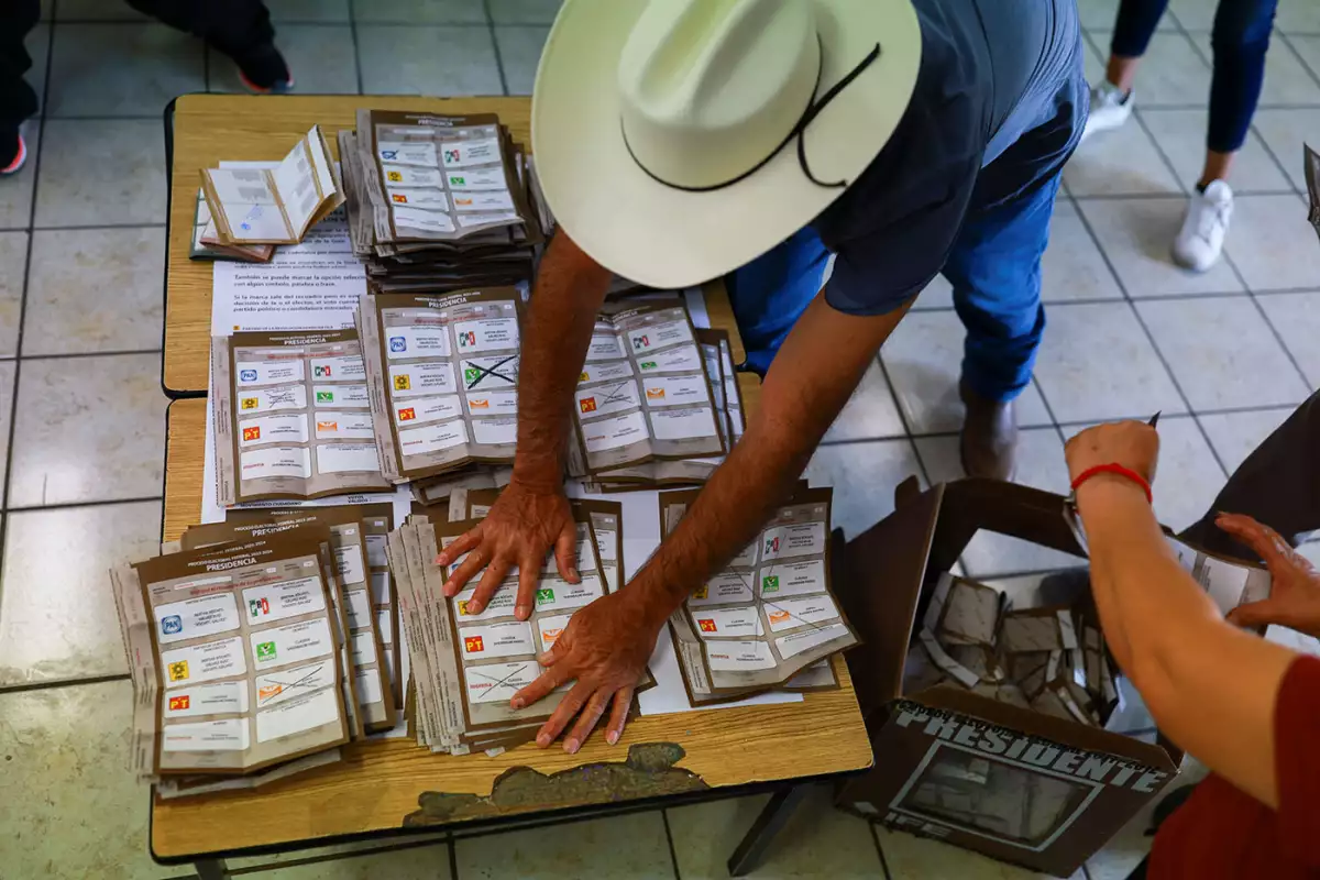 Conteo de votos en las elecciones