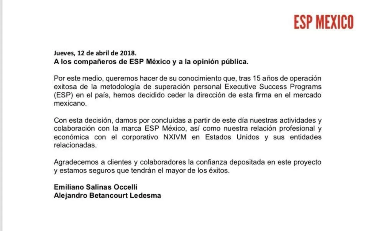 Comunicado de prensa 