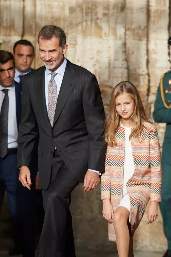 Rey Felipe VI y la princesa Leonor