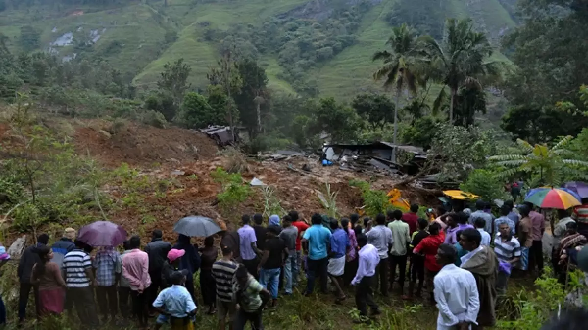 Sri Lanka deslave viviendas