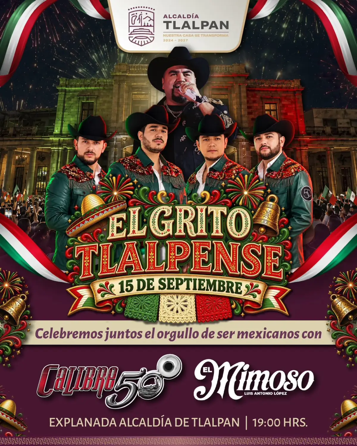 cartel con los artistas que se presentarán en la alcaldía Tlalpan.jpeg