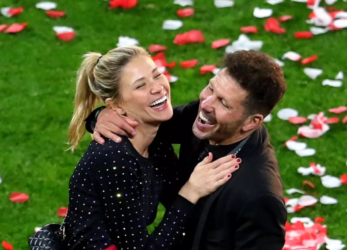 Diego Simeone durante la final de la UEFA Europa League
