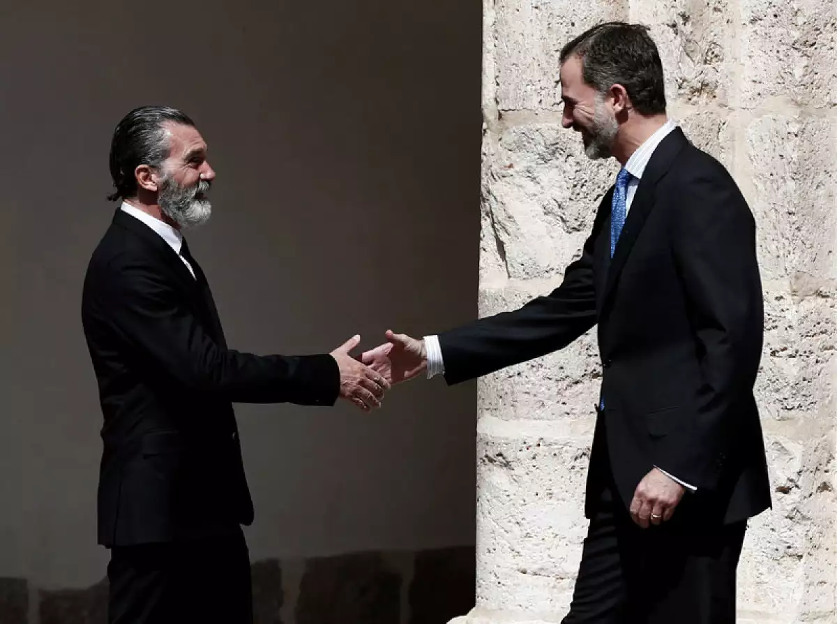 Antonio Banderas y rey Felipe VI