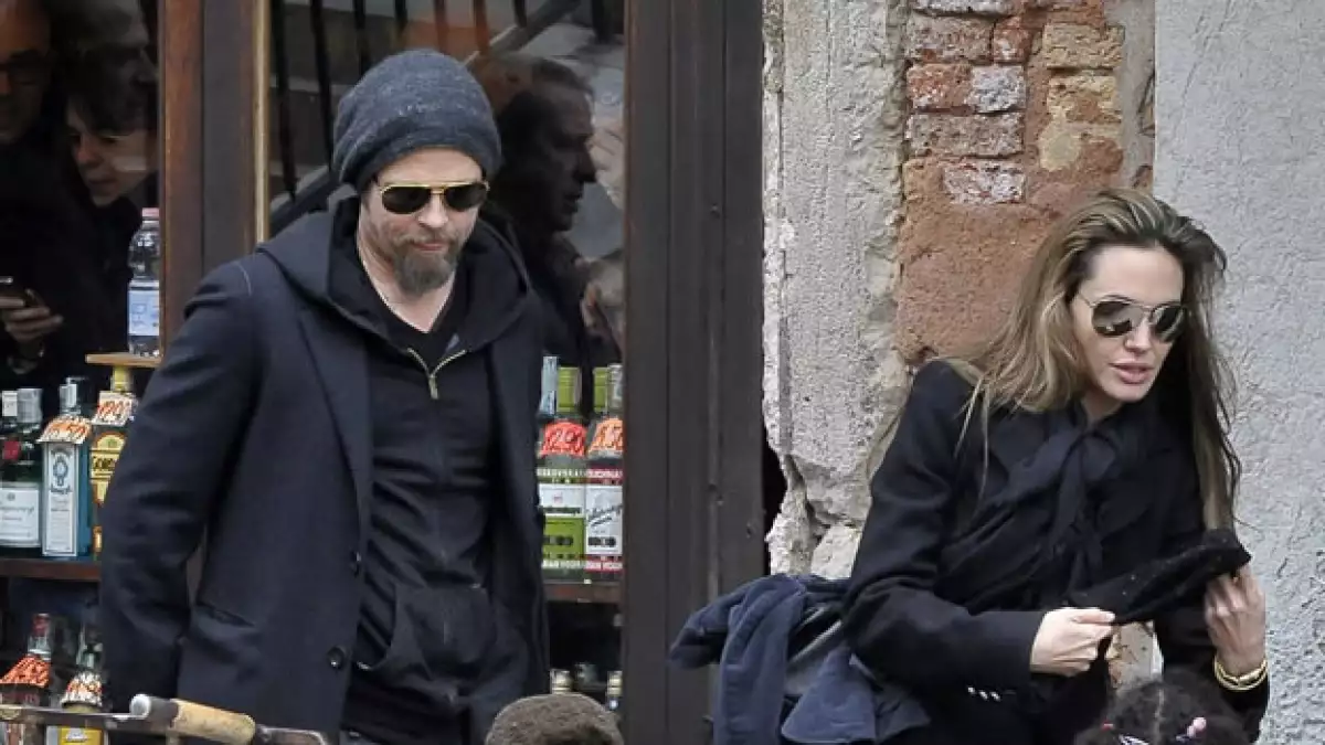 brad pitt y angelina jolie visitan venecia