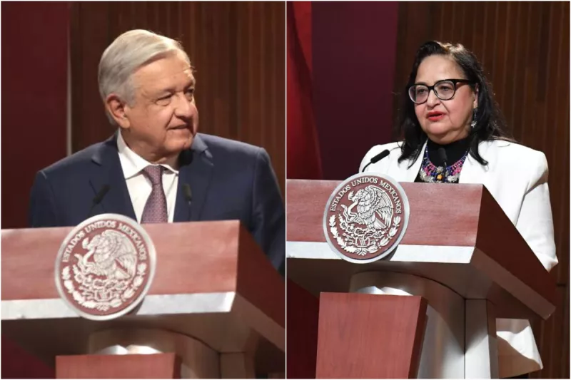 López Obrador y la ministra Norma Piña