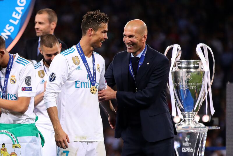 Zinedine Zidane en las finales