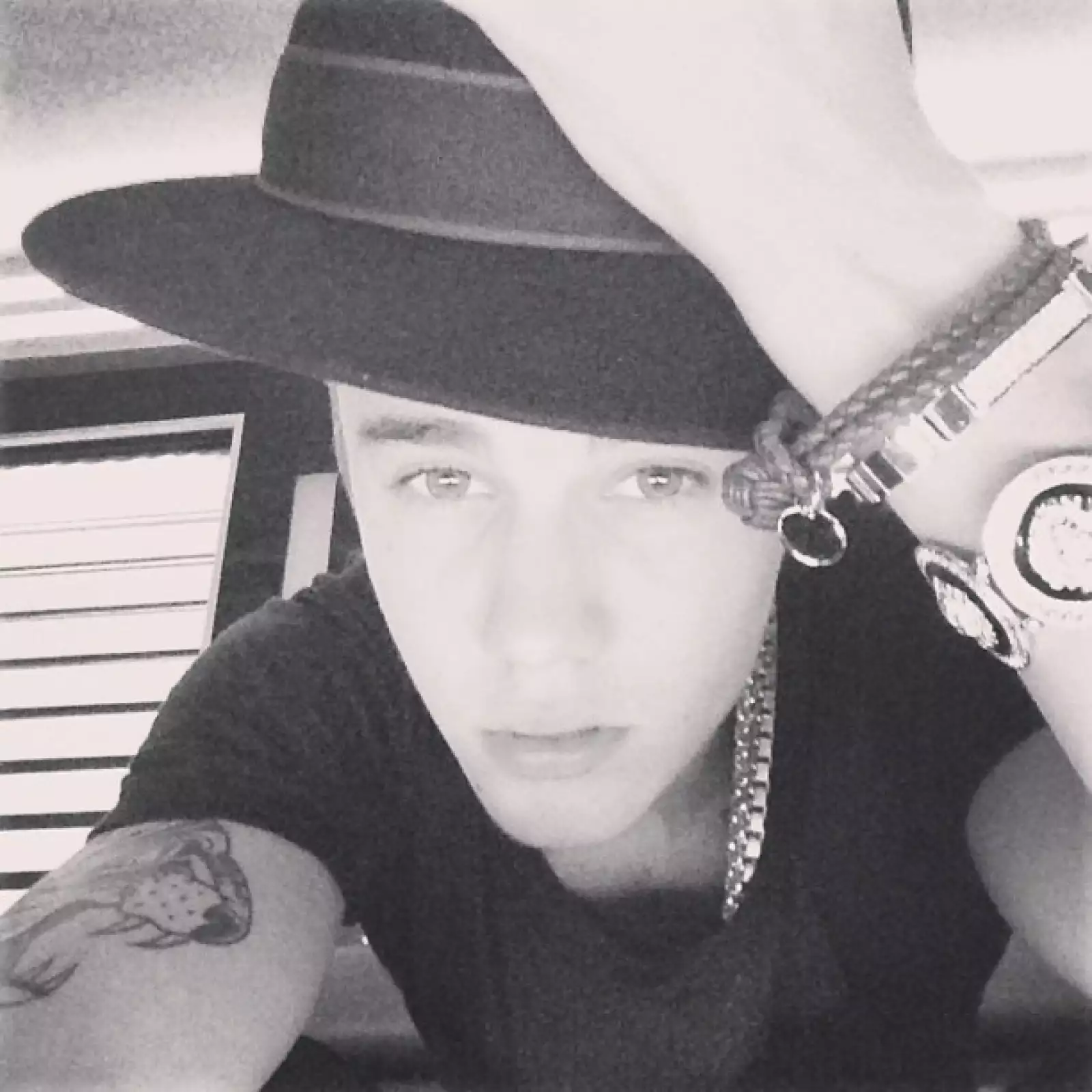 Justin ha manifestado que tiene mucha fe en Dios, comentario que acompañó esta imagen..