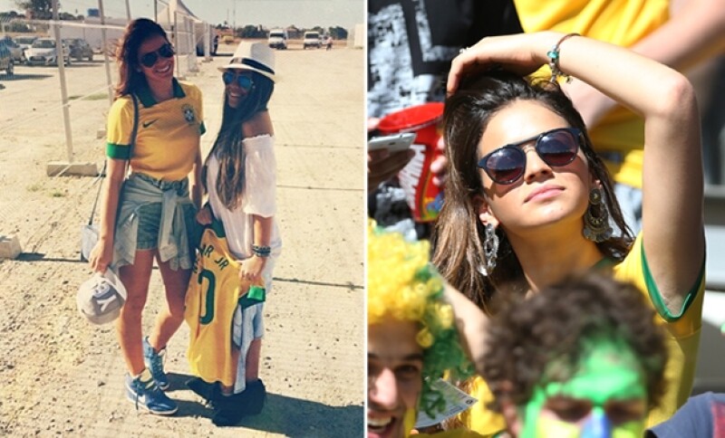 Bruna compartió previo al partido una imagen de su llegada al estadio. No ha parado de apoyar a Neymar en el Mundial.