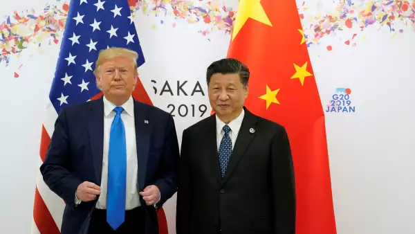 El presidente de Estados Unidos, Donald Trump, y el presidente de China, Xi Jinping, durante la cumbre del G20 en Osaka, Japón.