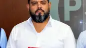 Zenón Juárez Hernández, dirigente del PRI en el municipio de Tetecala, en una foto de 2025, cuando tomó protesta como subsecretario de organización del PRI en Morelos.