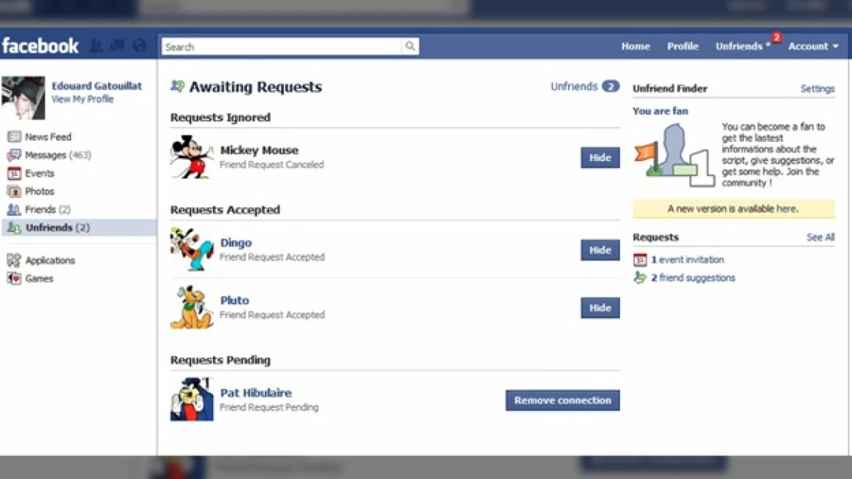 unfriend