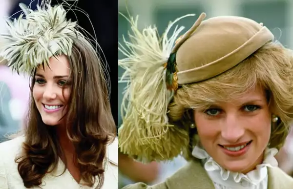 Ala izquierda Kate, a la derecha Diana.