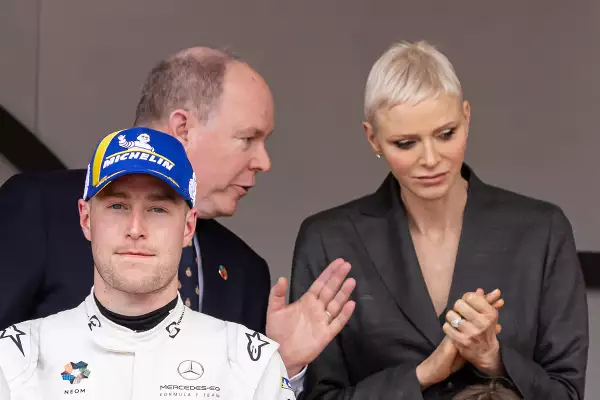 Princess Charlene and Prince Albert with their children at the E-Prix in Monaco - 30 Apr 2022