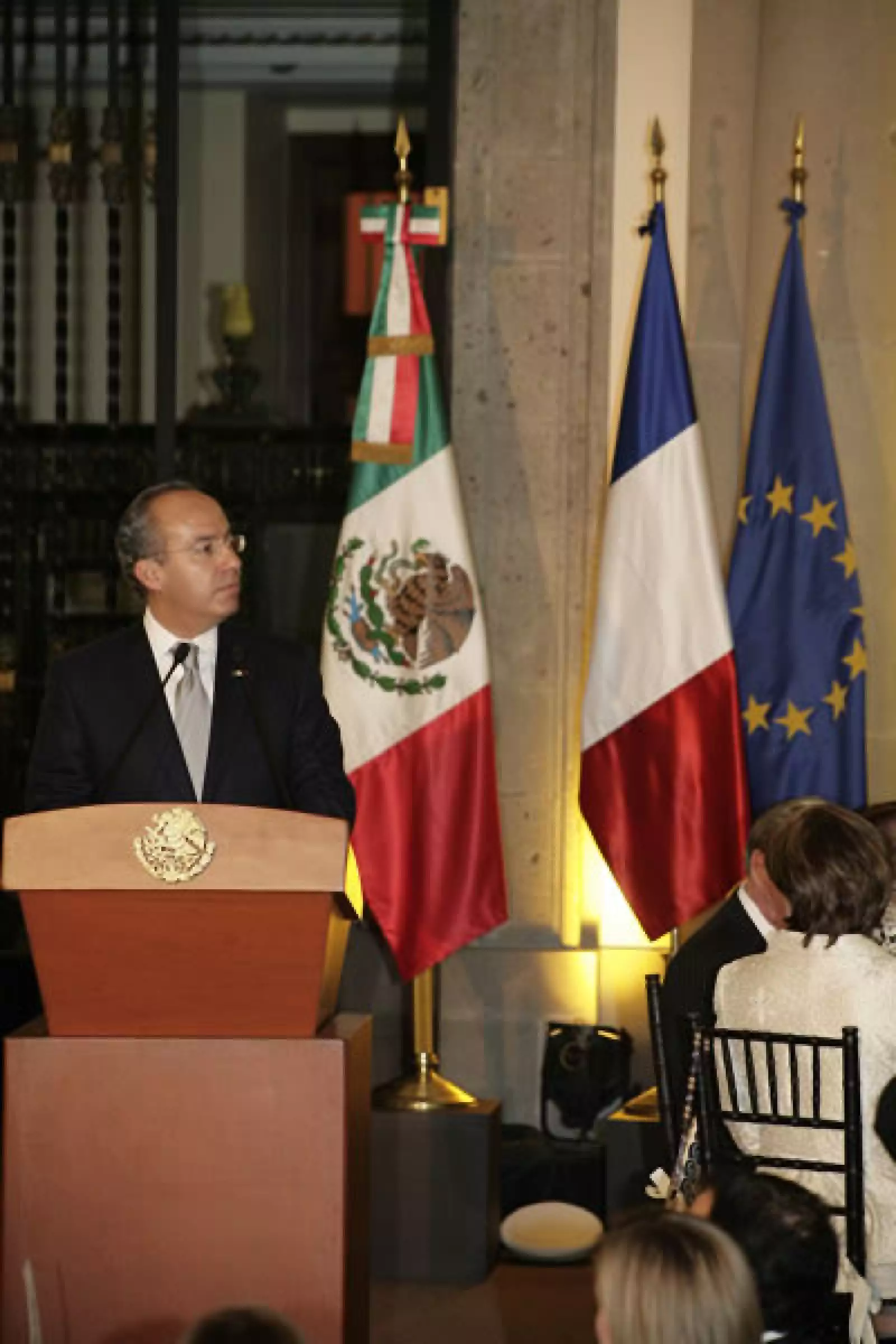 Cena Sarkozy en Palacio Nacional
