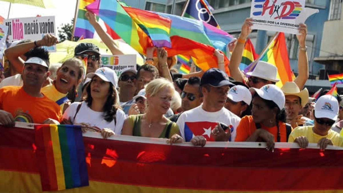 Mariela Castro en la marcha por los gays