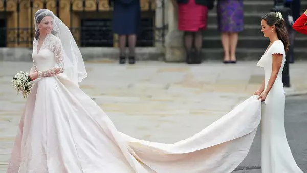 Kate y Pippa Middleton en la Boda Real, usando diseños exclusivos de Sarah Burton by Alexander McQueen