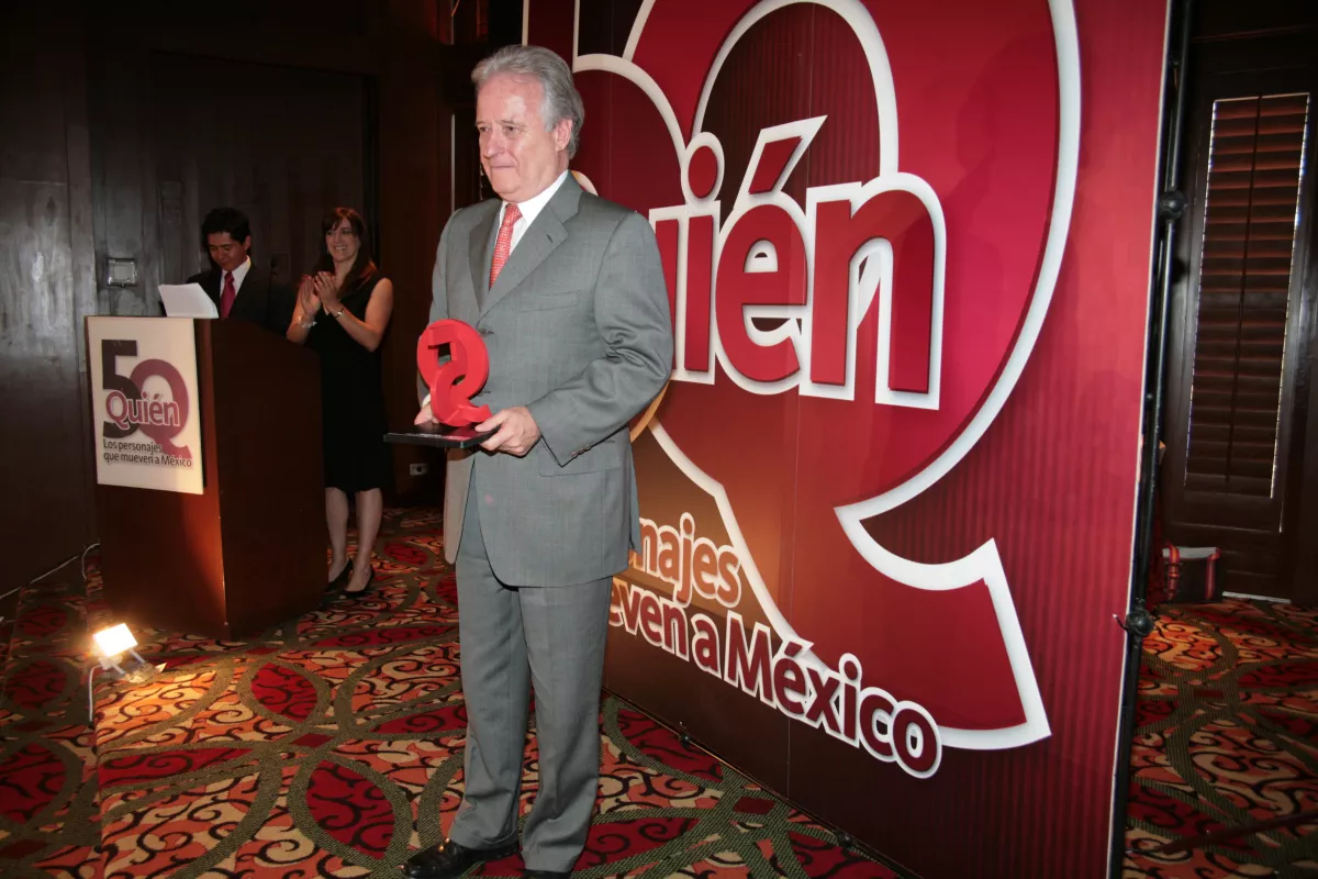 Alejandro Martí en la premiación de Quién 50 en 2009